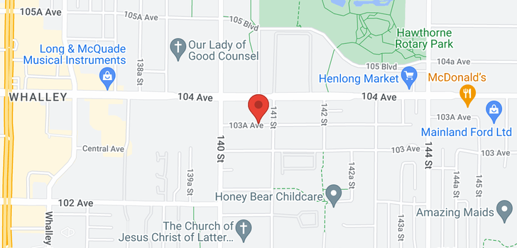 map of 14076 103A AVENUE